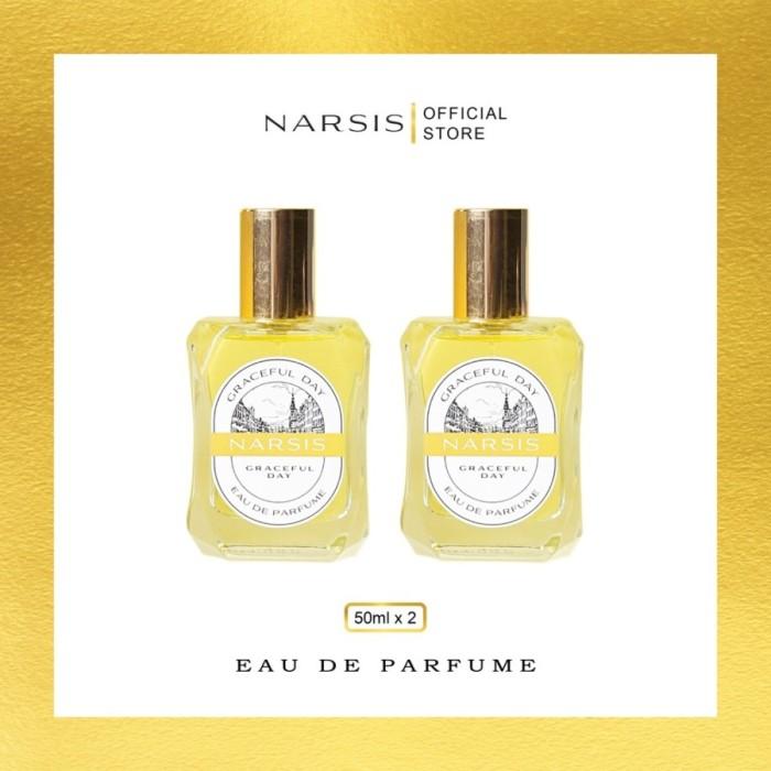 Narsis Graceful Day Eau de Perfume Parfum Wanita  Woody Creamy Red 1