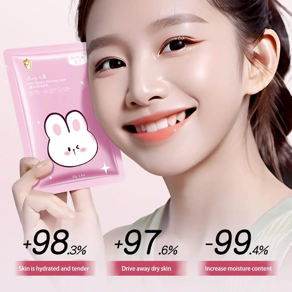 Cartoon Animal Facial Mask Moisturizing Hydration Relieve Dryness Cracks Children's Nourish Facial Skin Mask