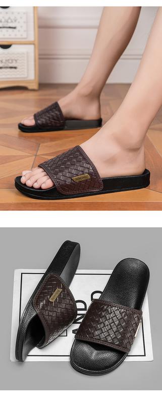Product Introduction of Selipar Jenama Mewah, Gaya Klasik, Serbaguna, Selipar Luar dan Dalaman, Untuk Lelaki dan Pelajar, Selesa, Fesyen 12