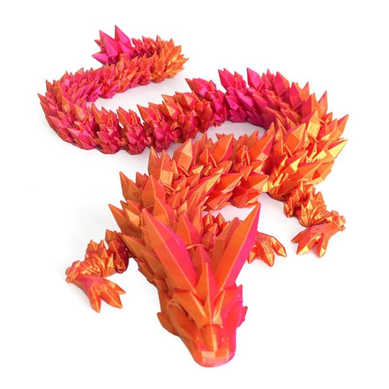 Mô hình Rồng - Rắn in 3D khớp nối linh hoạt Đồ chơi sáng tạo Trang trí nội thất Đồ trang trí sưu tập 4