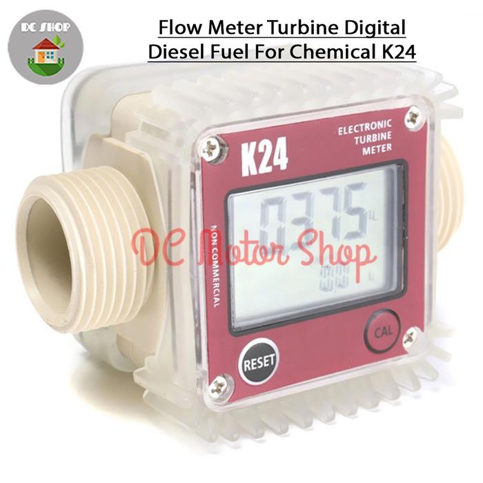 Jual Flow Meter Turbine Digital Diesel Fuel For Chemical K24 - Biru ...