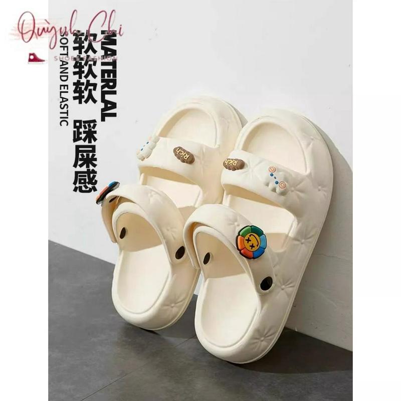 (Loại 1) Dép Sandal Đế Bằng Cao 4 Cm , Dép Quai Hậu Nữ Đế Cao Chất Liệu EVA Siêu Nhẹ XiXiTiao TB533 DéP Shoes GiàY Nhung 0