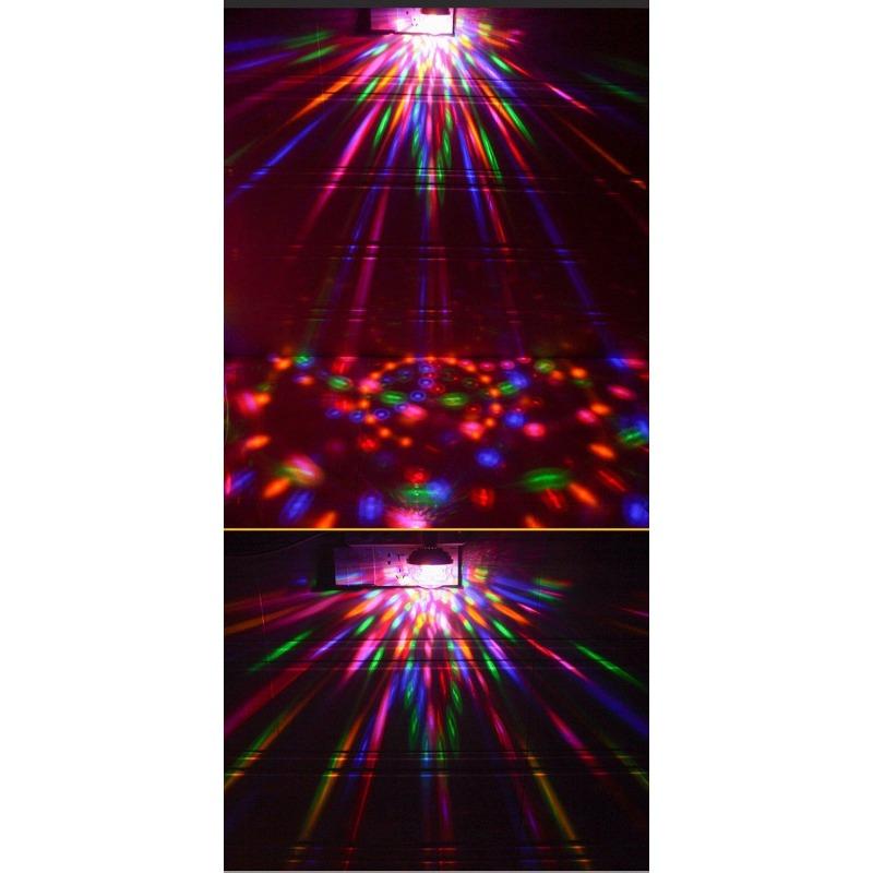 Product Introduction of KTV flash lantern colorful rotating light bulb automatic color-changing colorful light home dance table light audio light, ambient light, neon light 7
