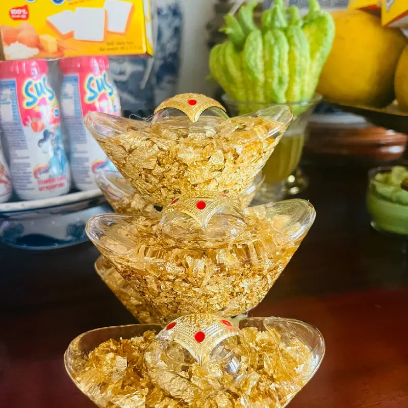 Thỏi vàng thần tài , hút tài, hút lộc . Có thể xếp bày dạng tháp. 3