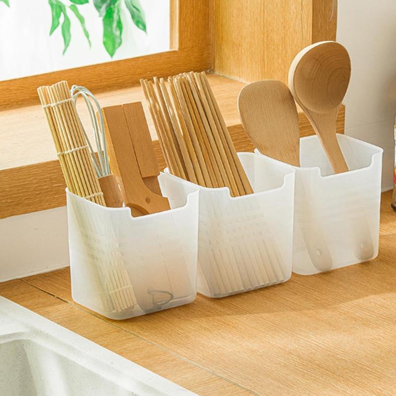 Kitchen Storage Basket, 3 Counts Clear Large Capacity Storage Basket, Dustproof Design Storage Organizer for Kitchen Restaurant 0