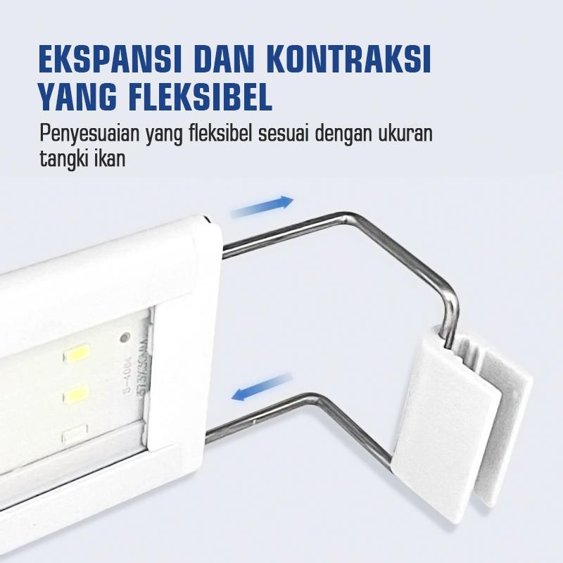 Lampu LED  GANTUNG Aquascape Aquarium 20 - 80cm WRGB 6