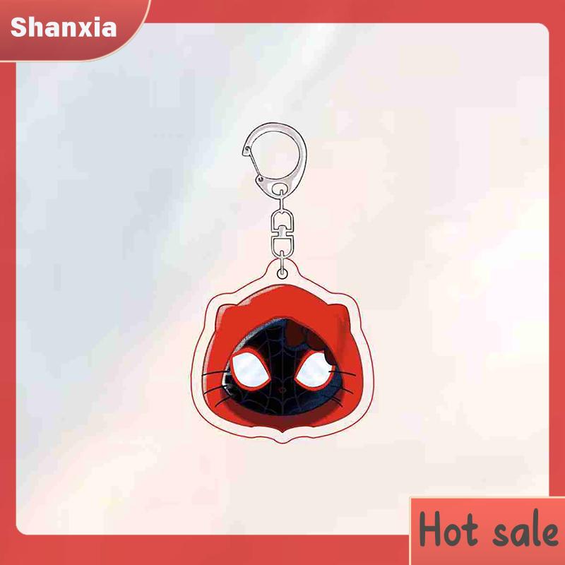Product Introduction of Loket Rantai Kunci Spider Man Kartun, Rekaan Comel, Hadiah Mainan Beg galas Pasangan Kucing Lucu, Sesuai untuk Beg Aksesori, Rantai Kunci Loket, Hebat sebagai Hadiah Bead 23