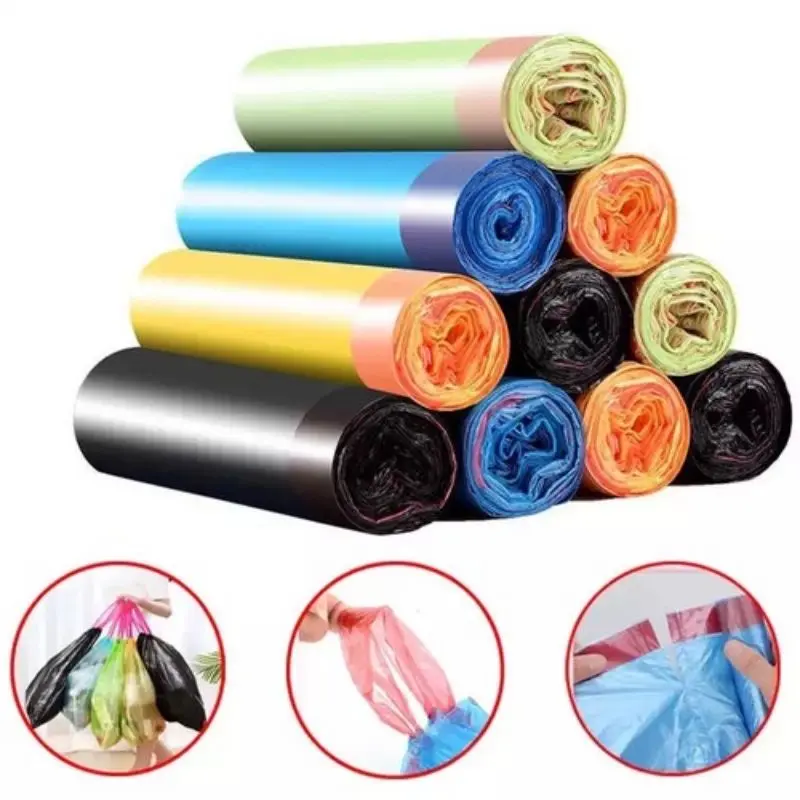 (HY) Kantong Plastik Roll Sampah + Tali 45 X 50 CM isi 15 Lembar 0