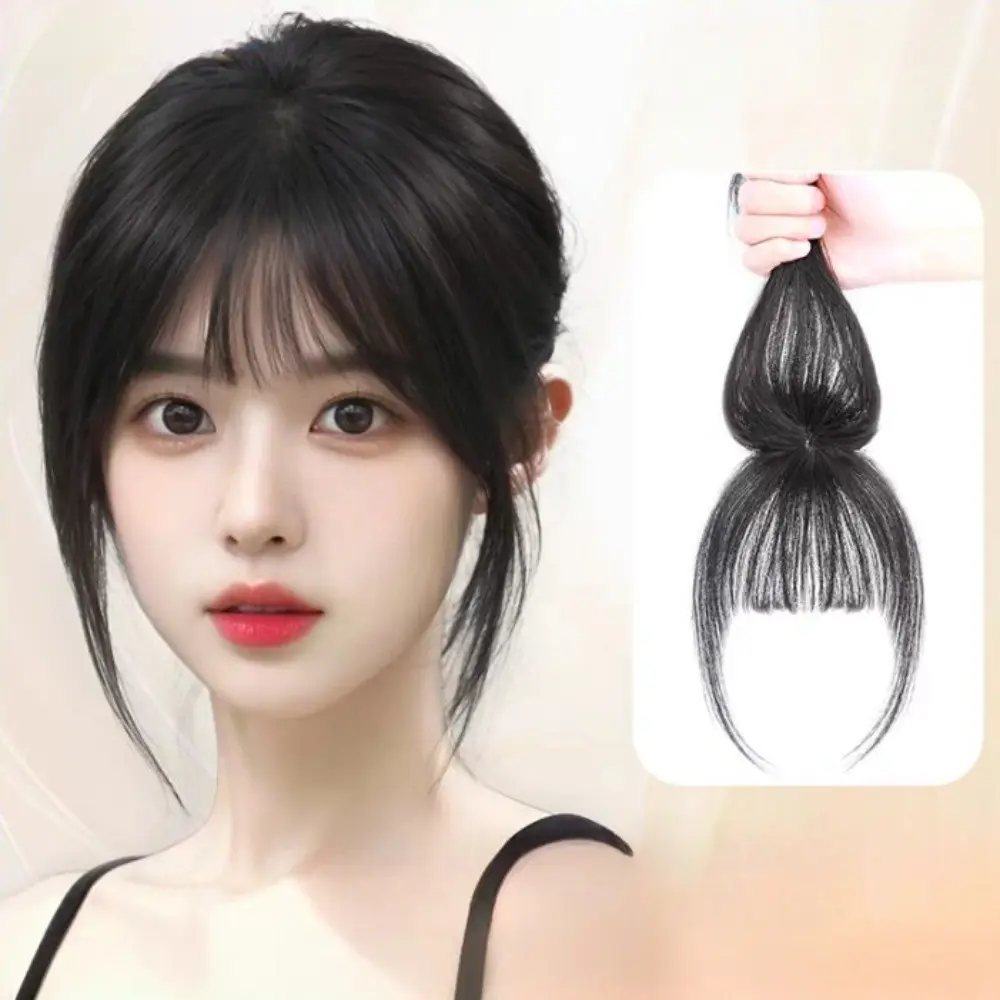 Tóc Giả Mái Giả Không Đường May Dành Cho Nữ, Thiết Kế 3D, Tóc Giả Mô Phỏng, Trùm Kín, Kẹp Tóc Nối Sợi Tóc