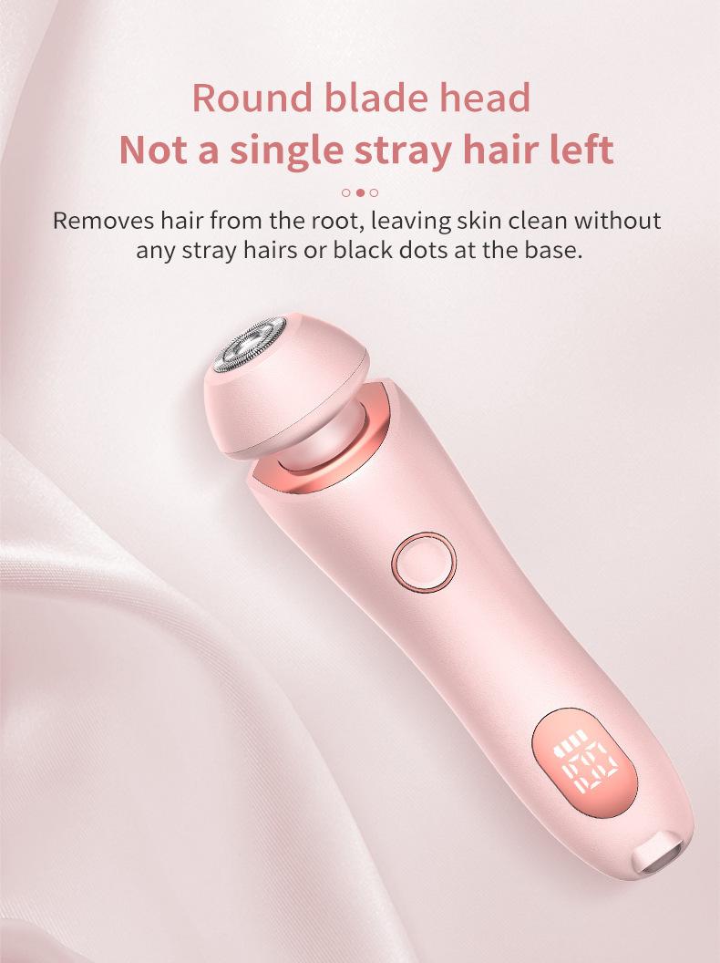 Product Introduction of Ladies Electric Shaving Machine Double Head Female Shaving Knife Female Armpit Hair Private Pubic Hair Household Hair Removal Knife Beard Knife 3