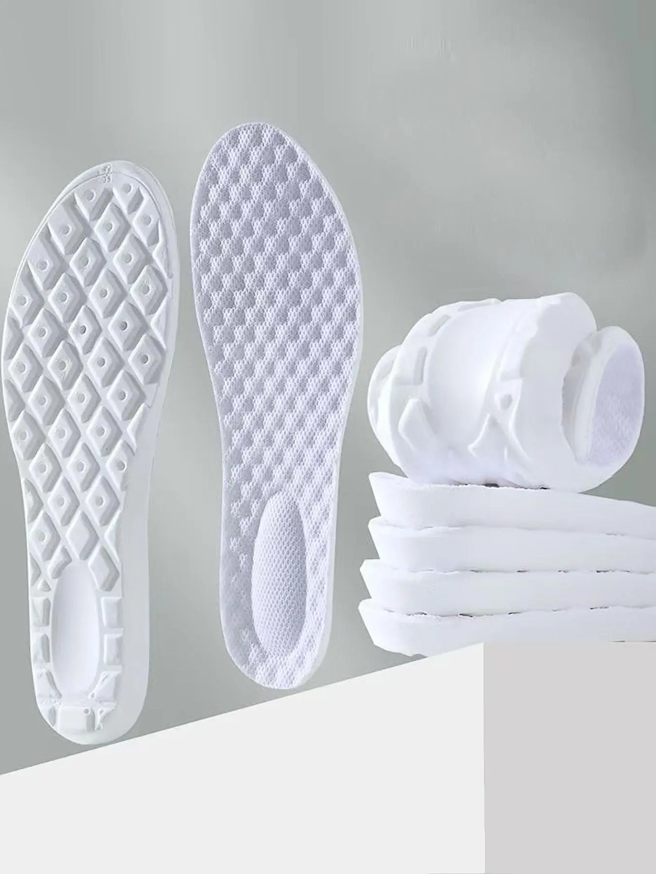 Soft Sports Insoles, Breathable Comfortable Shoes Insoles, Shoes Insert for Running & Shock Absorption, Shoes Accessories for Men & Women
