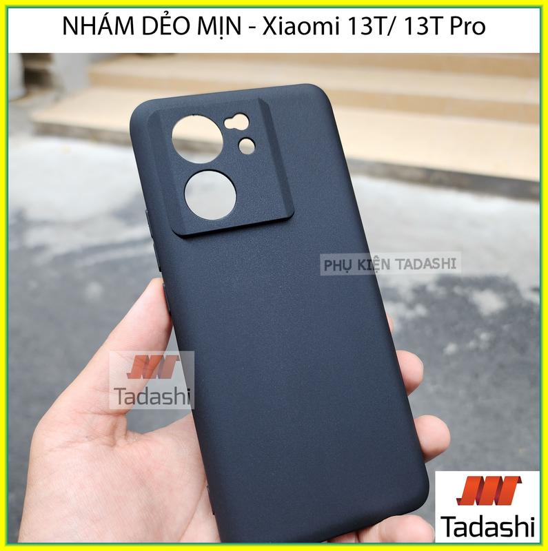 Ốp Lưng Dẻo Chống Bẩn cho Xiaomi 13T/ 13T Pro, Xiaomi 14T/ 14T Pro, Xiaomi 12T/ 12T Pro, Redmi K60 Ultra Nhám Mịn Không Bám VÂN TAY, TPU ĐEN Bảo Vệ Camera