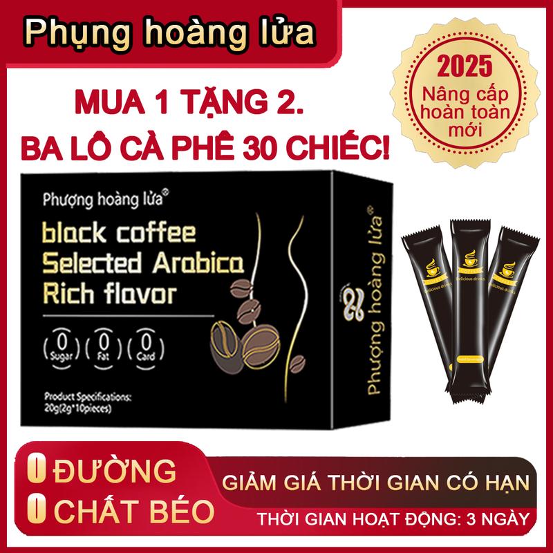 [Mua 1 tặng 2 Có 3 Hộp] Phượng hoàng lửa Cafe Việt gói hòa tan cà phê việt cà phê đen 0 đường và 0 béo Giúp tinh thần tỉnh táo Wake Up Coffee