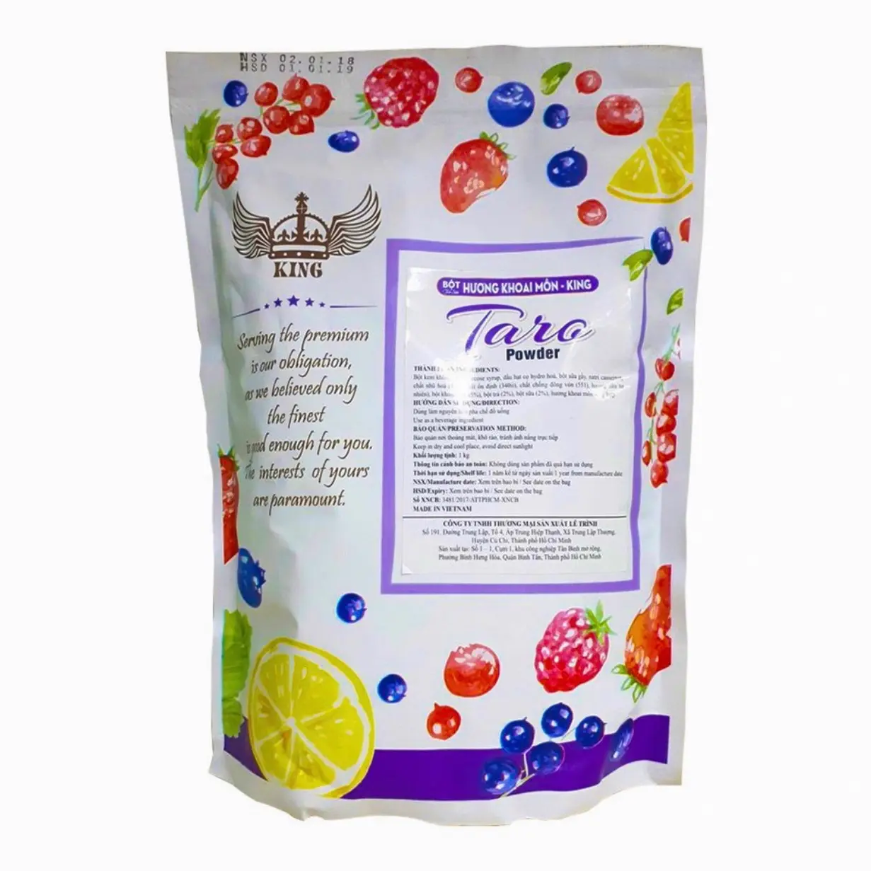 BỘT PHA TRÀ SỮA HƯƠNG KHOAI MÔN KING