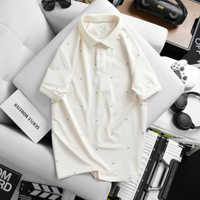 Áo Polo nam nữ ABFI cổ bẻ thun CVC co dãn thoáng mát , hút mồ hôi , phối trơn viền ngắn tay trẻ trung cotton  Menswear Shirt trắng đen , cho bố A50 Nhung Tre Sọc