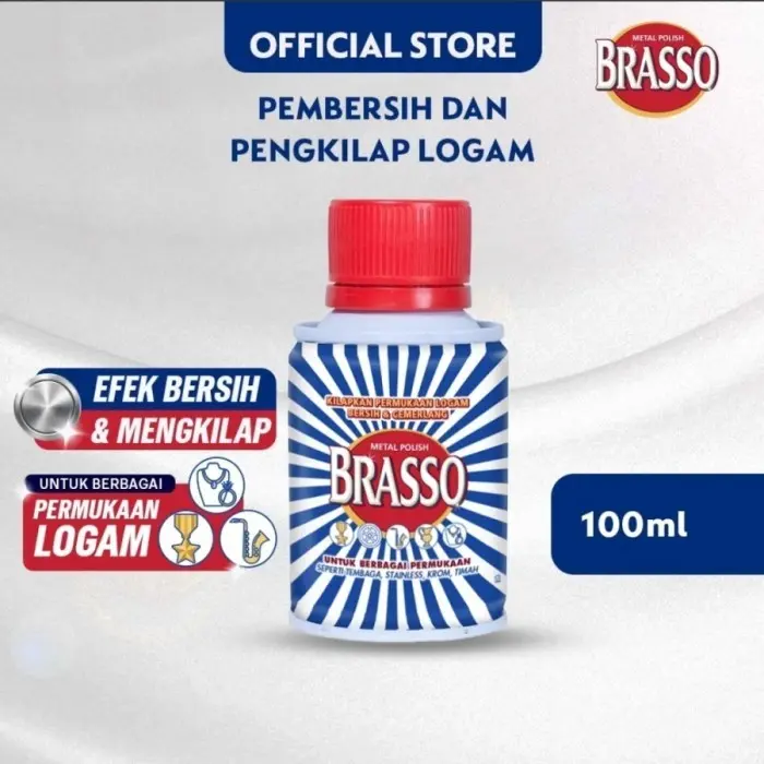 Brasso Metal Polish 100ml Pembersih Pengkilap Logam - 100ml