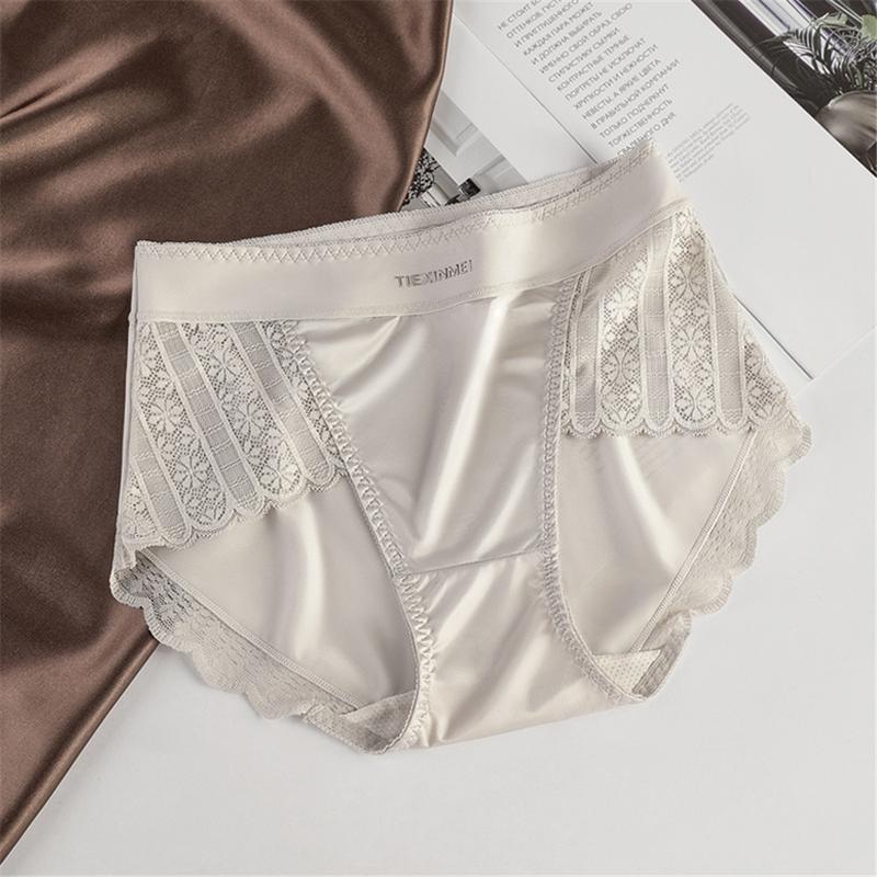 Product Introduction of Đồ Lót Ren Không Đường May, Dành Cho Phụ Nữ, Giá Cả Phải Chăng, Ren Satin Sang Trọng, Cạp Cao Giữa, Thoáng Khí, Làm Bằng Lụa Lạnh Mùa Hè, Ngầu Và Thoải Mái, Thân Thiện Với Làn Da 22