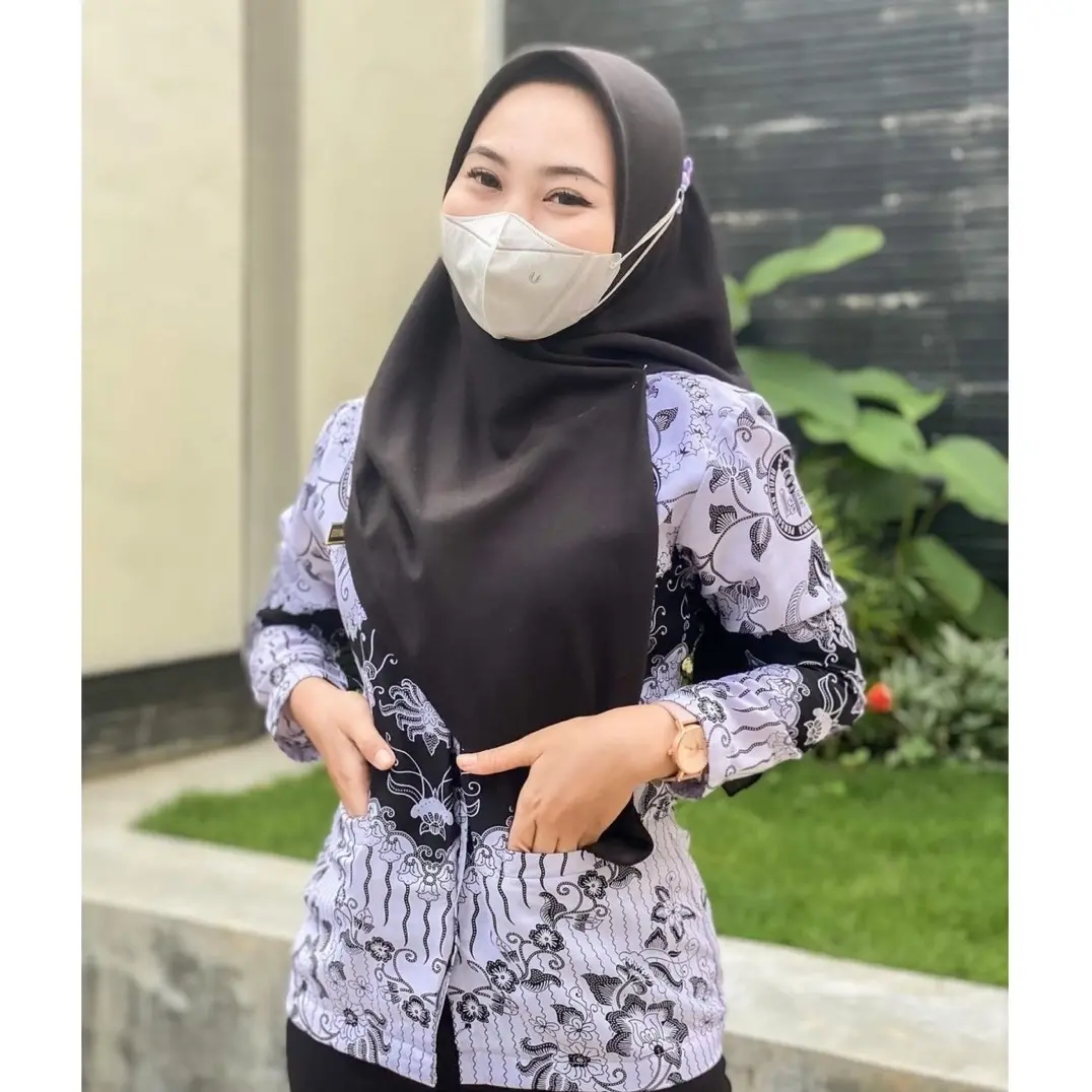 Baju Seragam Batik PGRI Wanita Pria Terbaru Lapis Furing Halus Atasan