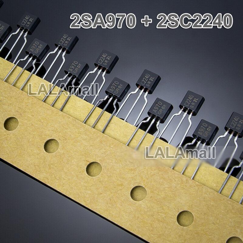 5pairs Original (5pcs A970 + 5pcs C2240) TO-92 2SA970 2SC2240 GR ...