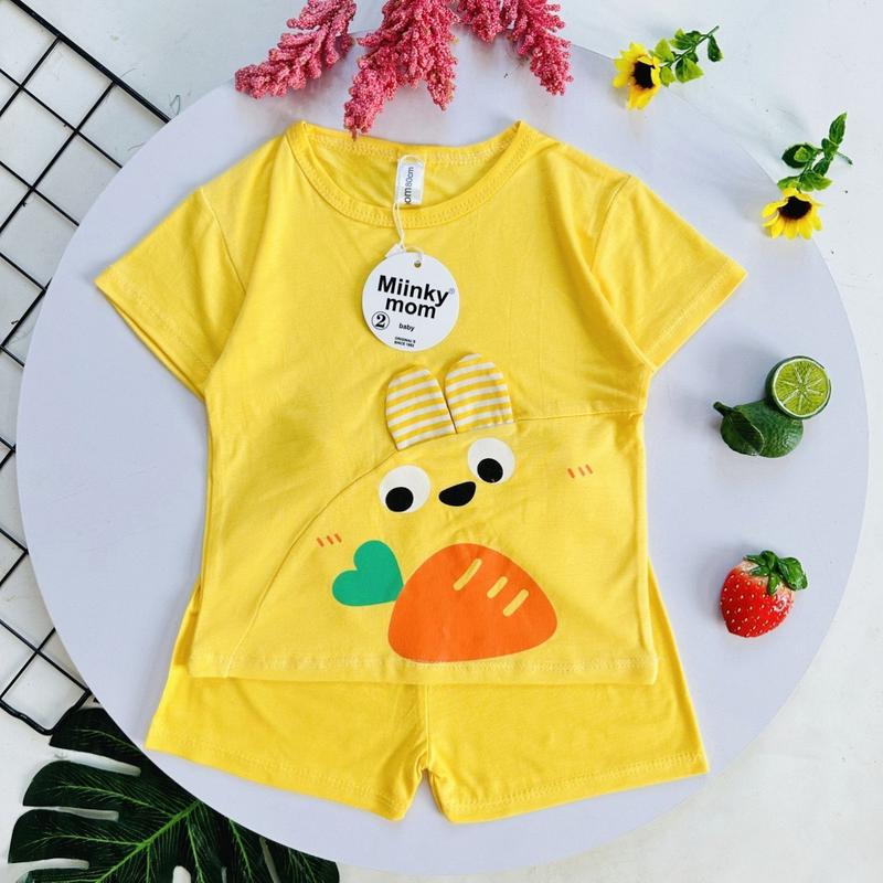 COMBO 3 Bộ Áo + Quần Thun Lạnh Tai Thỏ Đáng Yêu 2KID Cho Bé Trai, Bé Gái, 02 Size 7Kg - 16Kg 6