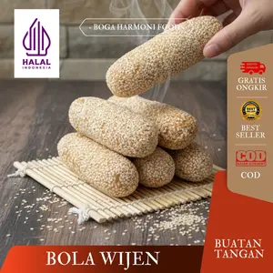Promo hemat BUNDLING II Bola wijen dan kue kacang cemilan tradisional renyah IIVIRAL