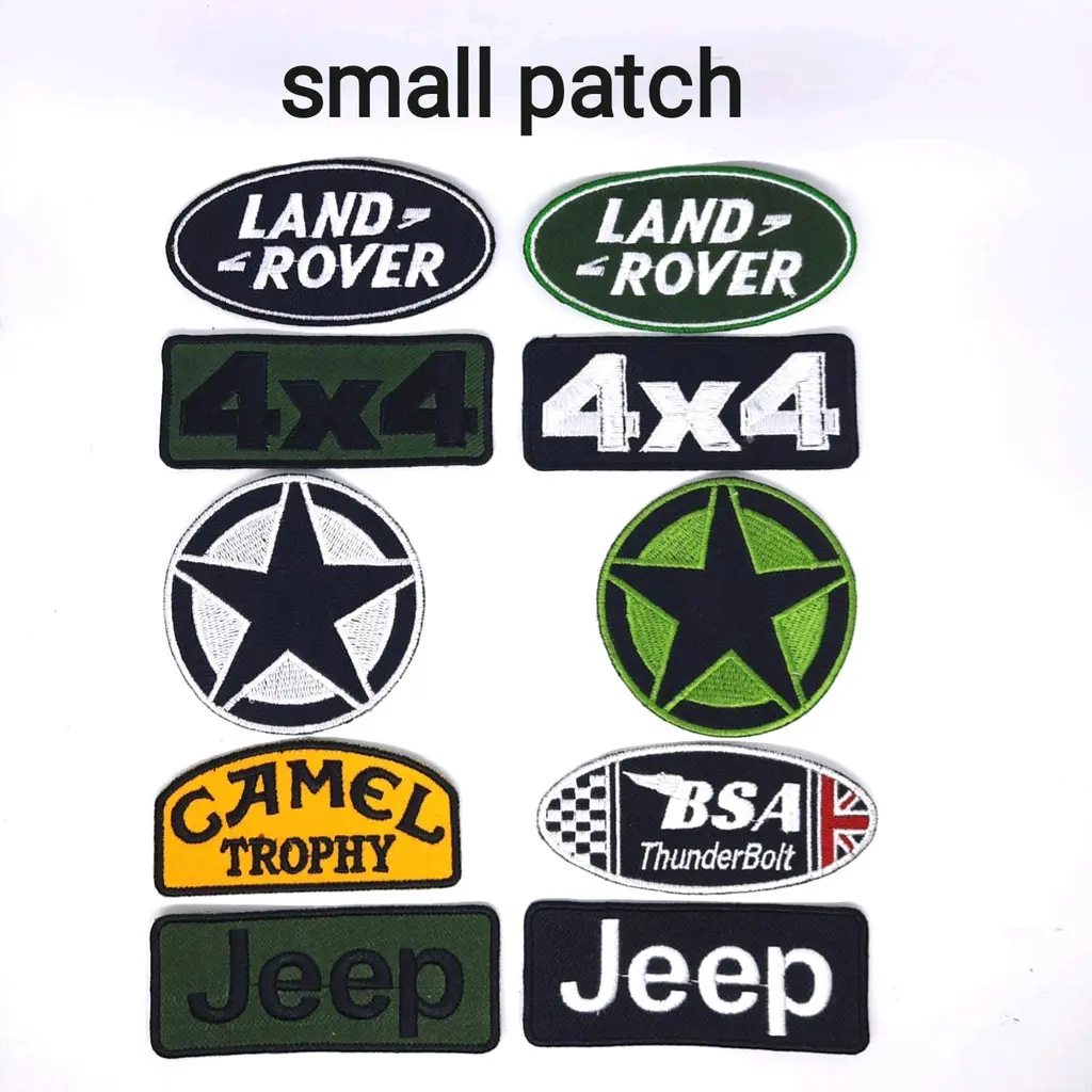 OFF ROAD PATCH JEEP 4X4 LANDROVER CAMEL VARIAN BORDIR EMBLEM