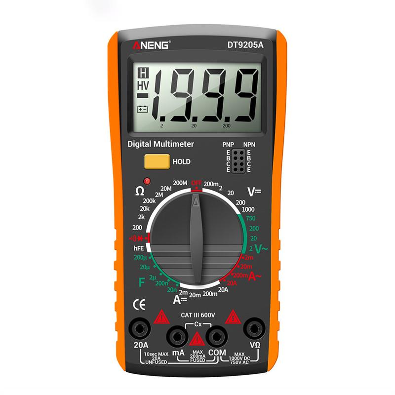 Product Introduction of Đồng hồ vạn năng DT9205A màn hình kỹ thuật số đồng hồ vạn năng thông minh Máy đo bảo dưỡng thợ điện chính xác cao 58