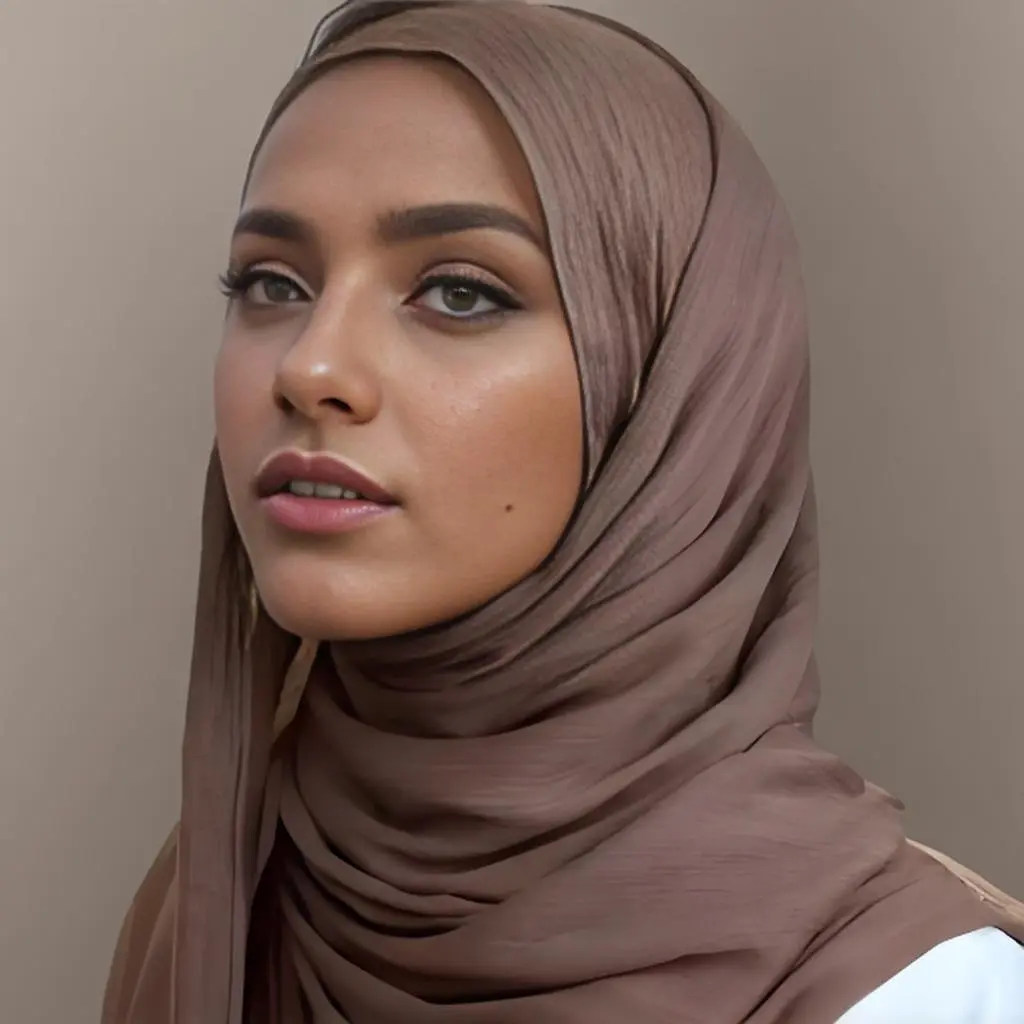 New Curling Rayon Wrinkle Scarf Female Malay Popular Solid Color Simple Headcloth