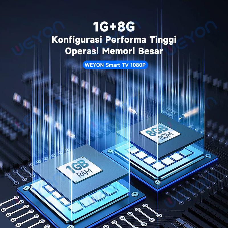 【ANDROID S43  】 LED Full HD Ready Smart TV Televisi Murah(SMART-S43A) hdmi lcd Layar YOUTUBE NETFLIX Android  12   wifi tv google wifi-netflix-youtube-prime video led 1080P hdmi  HDR full HD HDR 2