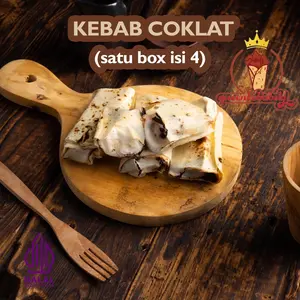 kebab isi coklat ( coklat + marshmellow)