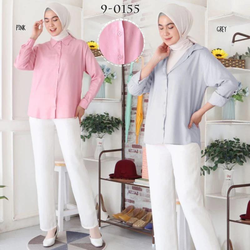 Product Introduction of Atasan Kemeja Casual Wanita Lengan Panjang Polos Bahan Rayon Twill Premium Cocok Untuk Kerja 22