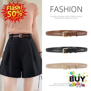 เข็มขัดหนังแท้สำหรับผู้หญิง พร้อมสต็อกในปี 2025 หัวเข็มขัด ทำจากหนังวัว เหมาะสำหรับกางเกงยีนส์ อเนกประสงค์ ตกแต่งเรียบง่าย ทันสมัย และเก๋ไก๋ สไตล์ใหม่ ราคาไม่แพง หรูหราและมีสไตล์ ดีไซน์ขั้นสูง belts