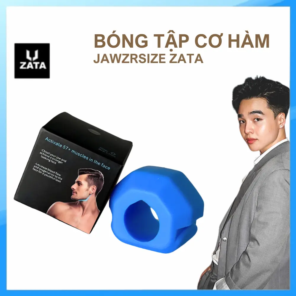 Bóng Tập Cơ Hàm Jawsize Chính Hãng, Dụng Cụ Tập Chewing, Mewing, Jawliner, Jawzrsize ZATA