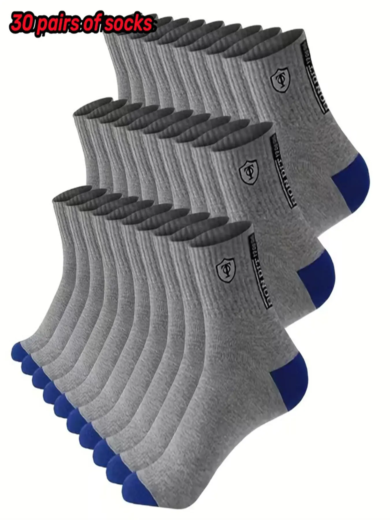 Men's Letter & Graphic Print Crew Socks, Casual Moisture Wicking Socks, Summer Wear 2024, Soft Comfy Breathable Socks For All Seasons Daily Wear