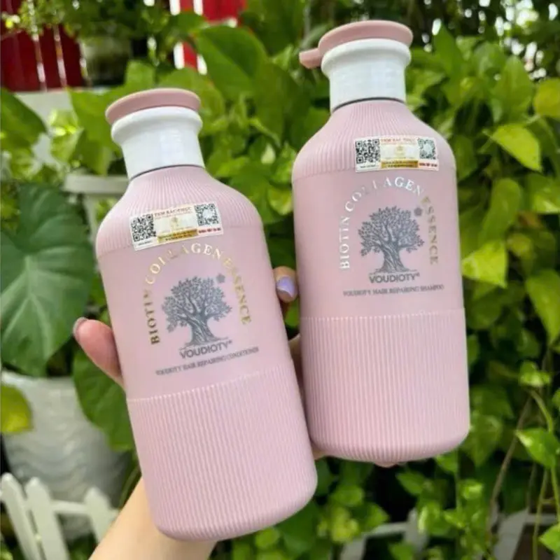 (COMBO 2 CHAI )Dầu Gội + Dầu Xả Hương Nước Hoa BIOTIN Hỗ Trợ Làm Mượt Tóc 1000ML-KIWI WIN Nữ Women 2