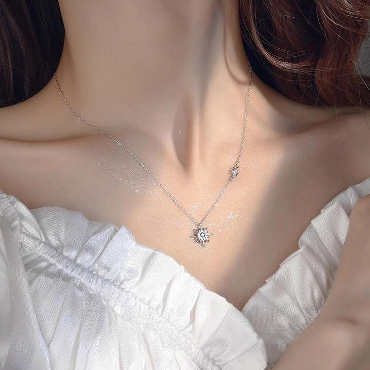 Vòng Cổ Hoa Hướng Dương Ngôi Sao Mặt Trăng Mặt Trời, Xiaohongshu Cùng Phong Cách, Cảm Giác Cao Cấp Độc Đáo Quà Tặng Cho Bạn Gái, Quà Sinh Nhật Bạn Thân Trang Sức Jewelry 5
