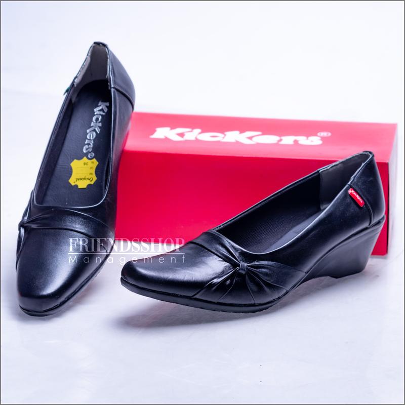 Sepatu Pantofel Cewek Sepatu Kickers Sepatu Kerja Sepatu Formal Sepatu Kickers Sepatu Bahan Kulit Asli 0
