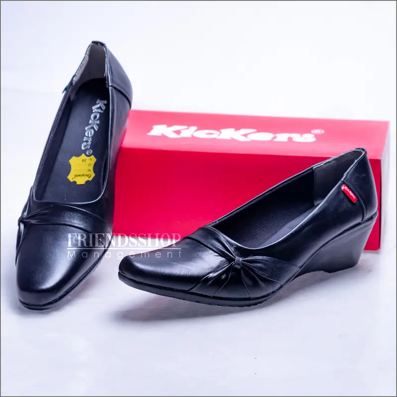 Sepatu Pantofel Cewek Sepatu Kickers Sepatu Kerja Sepatu Formal Sepatu Kickers Sepatu Bahan Kulit Asli 0