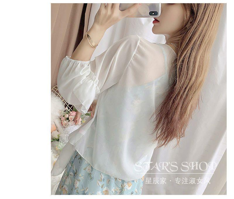 Product Introduction of Váy Hai Dây, Váy Voan Hoa, Quần Áo Chống Nắng, Áo Voan, Áo Cardigan, Bộ Đồ Hai Mảnh Cho Nữ, Váy Đi Kỳ Nghỉ Trên Bãi Biển, Váy Dài 13