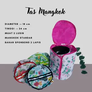 TAS MANGKOK  TEBAL 2 LAPIS FULL RESLETING, ANTI DEBU
