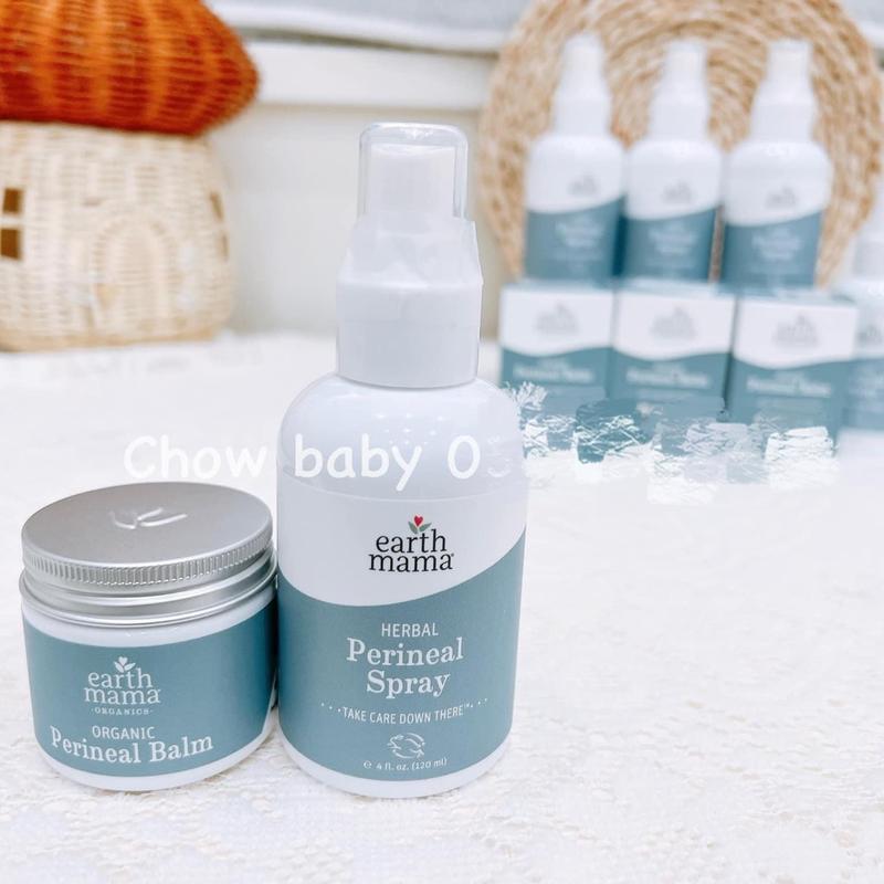 Xịt giảm đau tầng sinh môn Earth Mama cho mẹ