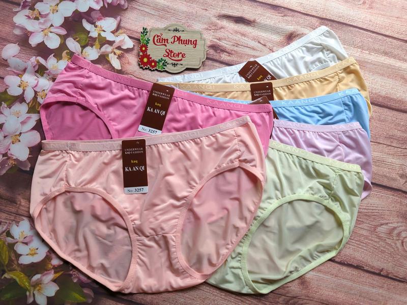 Combo 5 - 10 Quần Lót Nữ Thun Lạnh  (3257) Size (75-100 Kg) Siêu Co Giãn Thoáng Mát Siêu Mịn 9