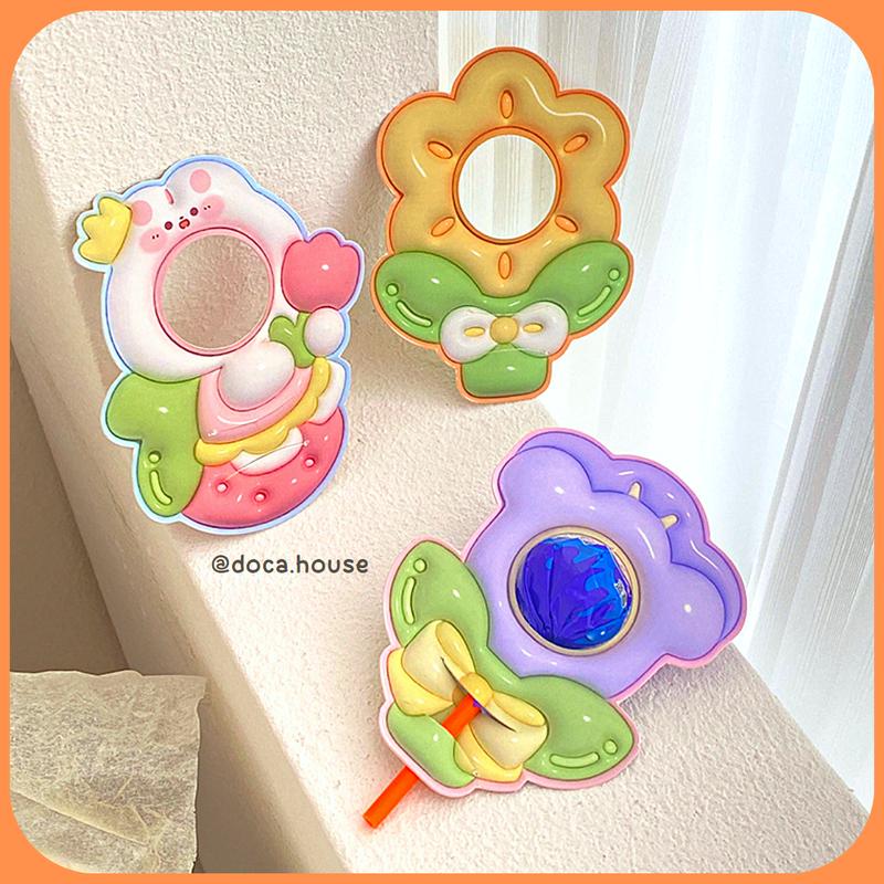 Set 15-30 Giấy Gói Trang Trí Kẹo Mút In 2 Mặt Hoạ Tiết 3D Hoạt Hình Dễ Thương Làm Quà Tặng Crush Người Thương Siêu Đáng Yêu 7