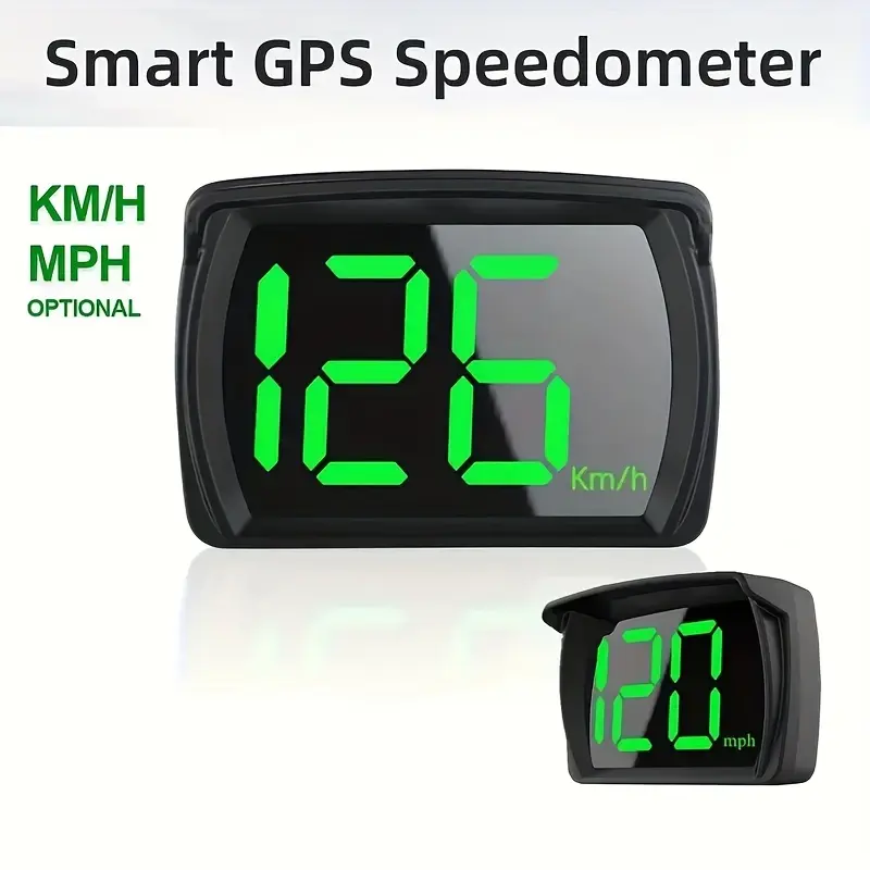 Đồng Hồ Tốc Độ GPS Kỹ Thuật Số, Tốc Độ MPH Hoặc Tốc Độ KM / H, Màn Hình HUD Head Up Thông Dụng Cho Xe Hơi, Hướng Lái La Bàn, Nhắc Nhở Lái Xe Mệt Mỏi 0