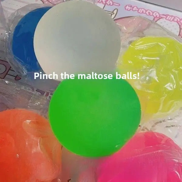 Malt Sugar Ball Squeezing Toy Frosted Soft Decompression Slow Rebound Vent Ball Toy