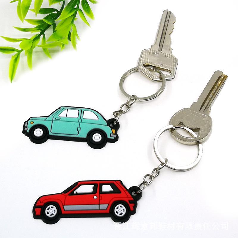 Product Introduction of New PVC Car Keychain Pendant Advertising Gift Accessories 4