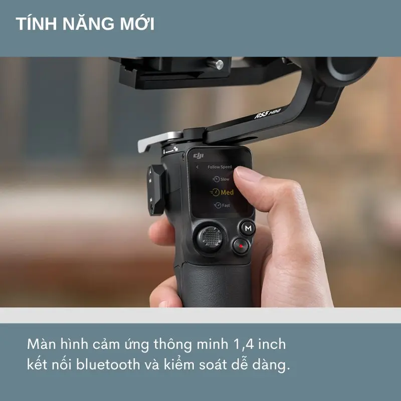 Tay cầm chống rung DJI RS 3 Mini - Gimbal chống rung máy ảnh 3 trục, chụp dọc ấn tượng màn hình cảm ứng, pin tối đa 10h 5