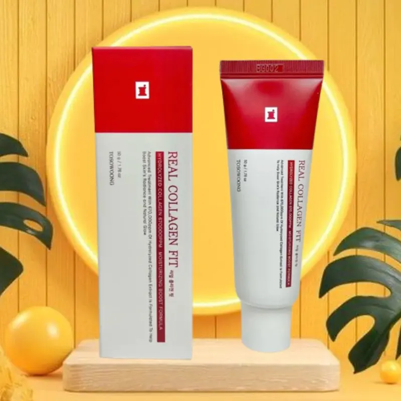 Peel da collagen nano căng bóng, Real collagen fit Hàn Quốc, Giúp da trắng sáng, mịn màng 50ml 0