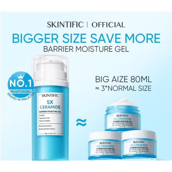 Product Introduction of SKINTIFIC 5X Ceramide Barrier Moisture Cream Ceramide Moisturizer Repair Skin Barrier Moisturiser 80g Valentine Gift Skincare Daily Restore Comfort Hydrating Hydrate 9