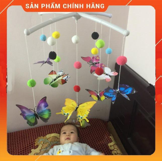  Đồ chơi treo nôi cho bé bướm 3D kích thích thị giác trẻ sơ sinh 0 - 6 tháng tuổi kích thước chuẩn Montesori 